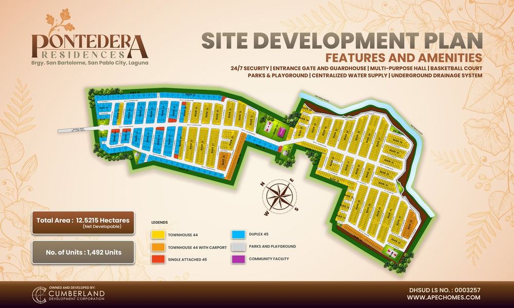 Pontedera Residences site development plan